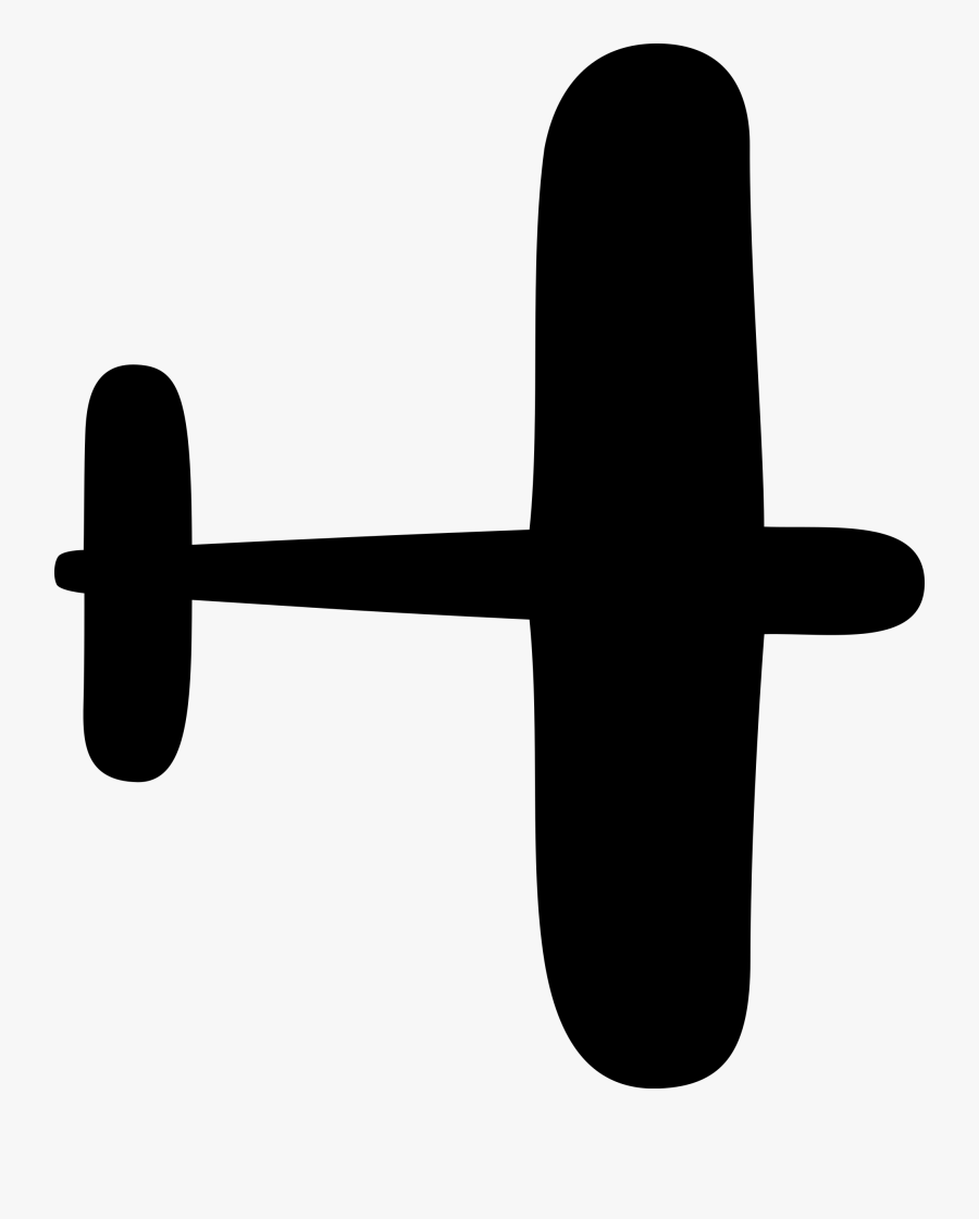 Sick Airplane Clipart, Vector Clip Art Online, Royalty - Simple Plane Silhouette, Transparent Clipart