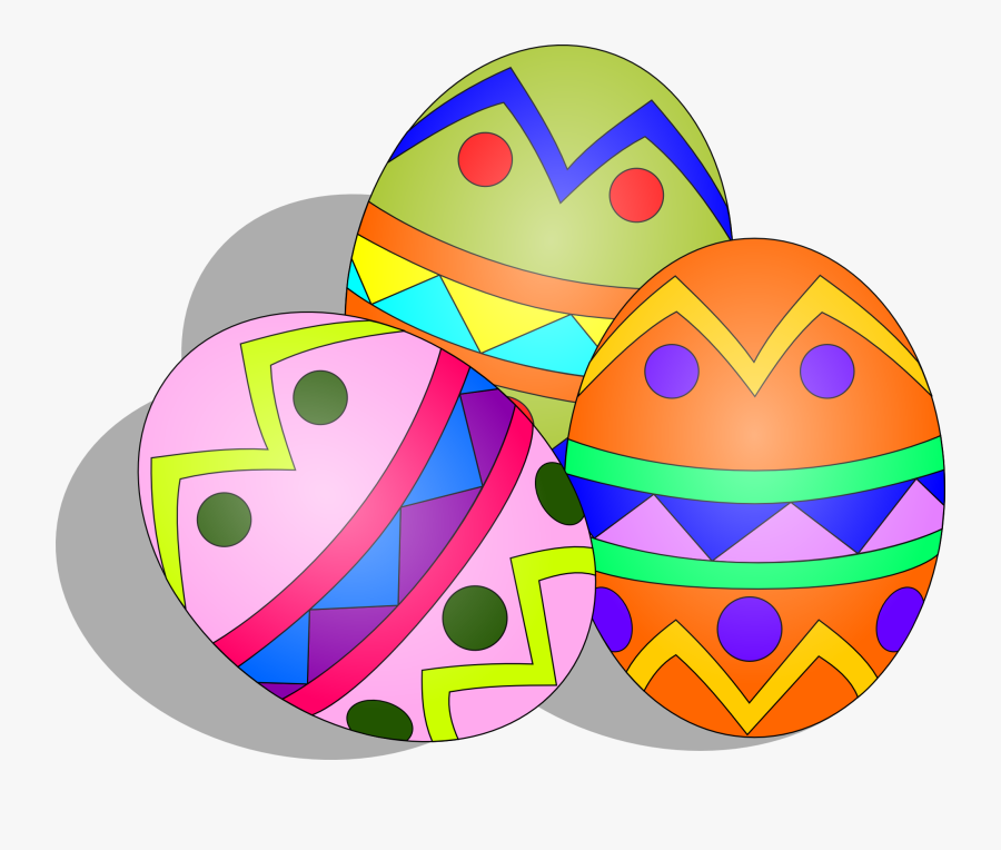 Easter Bunny With Eggs Clipart - Easter Eggs Clipart, Transparent Clipart