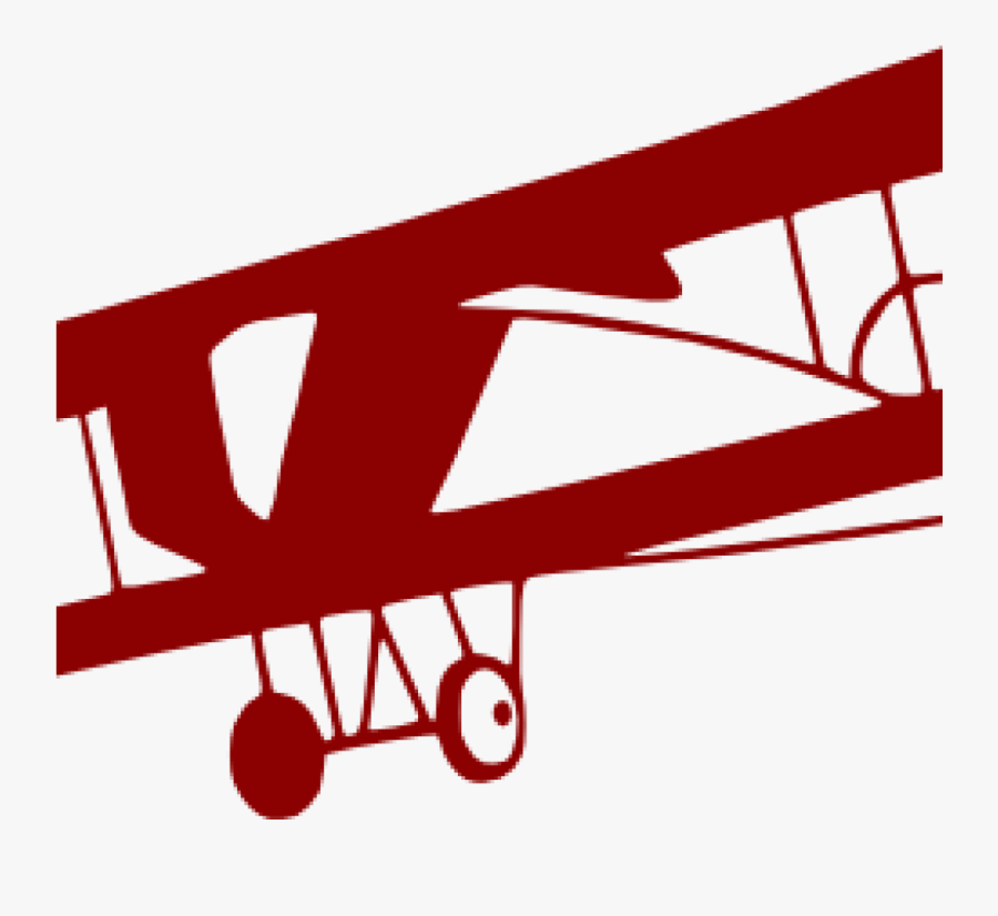 Airplane Clipart Red - Transparent Background Vintage Airplane Clipart, Transparent Clipart