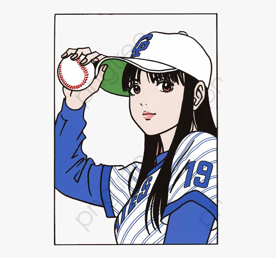 Baseball Girl, Transparent Clipart