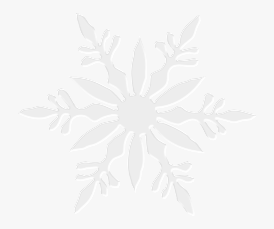 White Snowflakes Clipart With No Background, Transparent Clipart