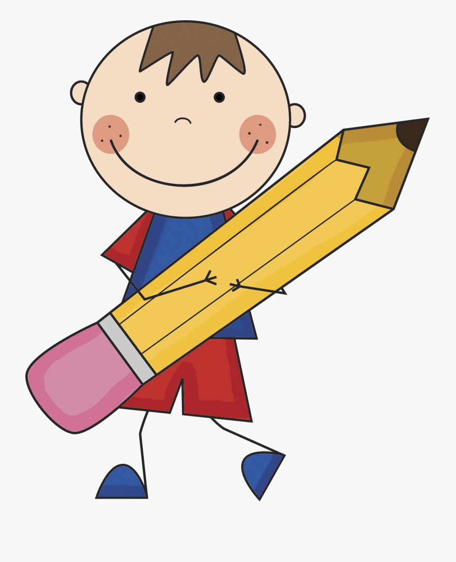Boy With Pencil Clipart - Addition Word Problems Clipart, Transparent Clipart