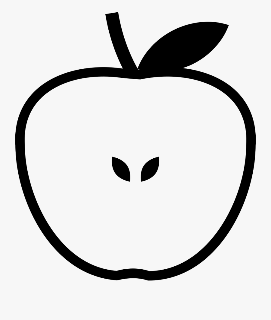 Download Half Svg Png - Half Cut Apple Drawing , Free Transparent ...