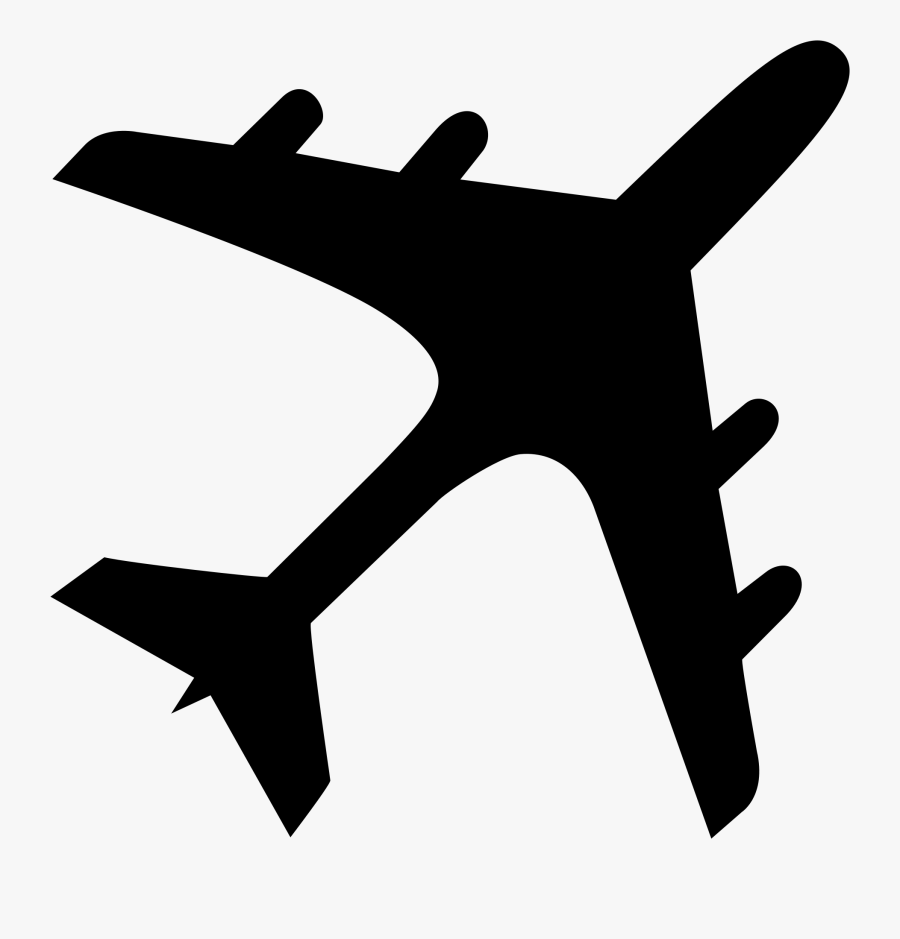 Thumb Image - Airplane Silhouette, Transparent Clipart