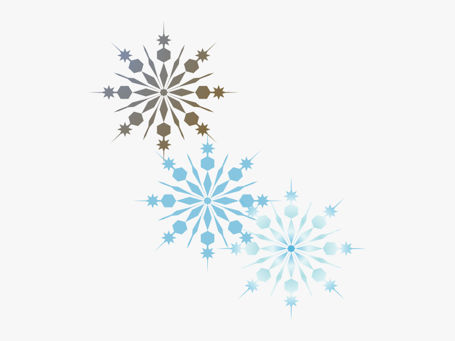 Snowflakes Svg Clip Arts - Transparent Background Snowflake Clipart, Transparent Clipart