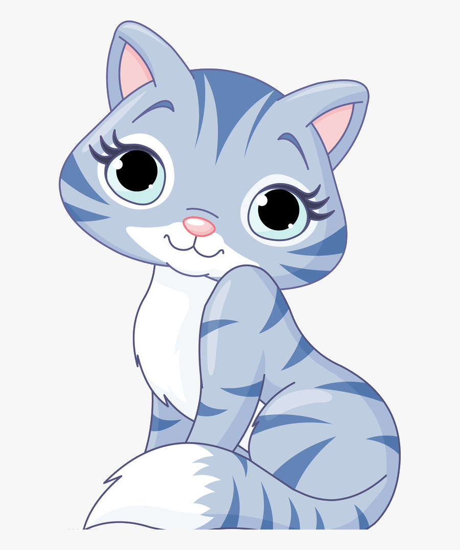 Cat Cartoon Clip Art - Cute Baby Cat Cartoon, Transparent Clipart