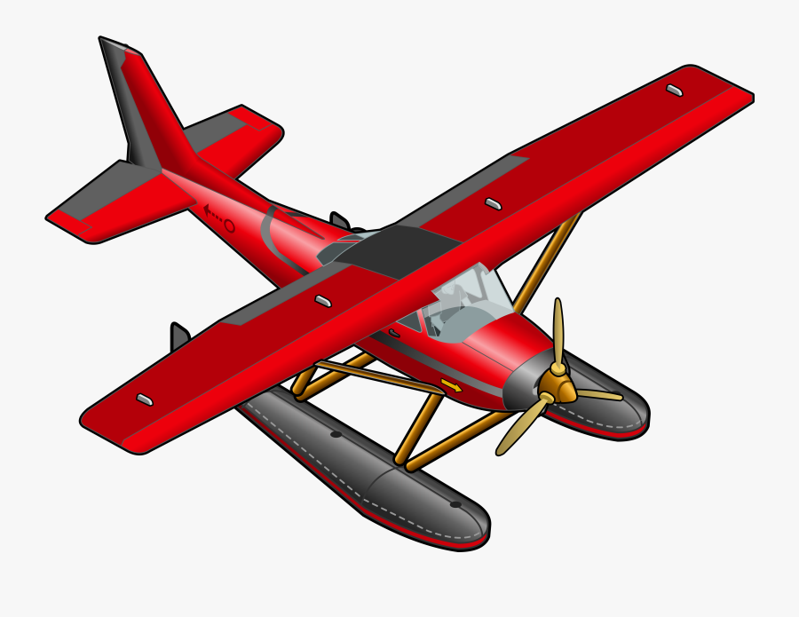 Red Plane Transparent Png Clipart - Imagenes De Aeroplanos Animados, Transparent Clipart