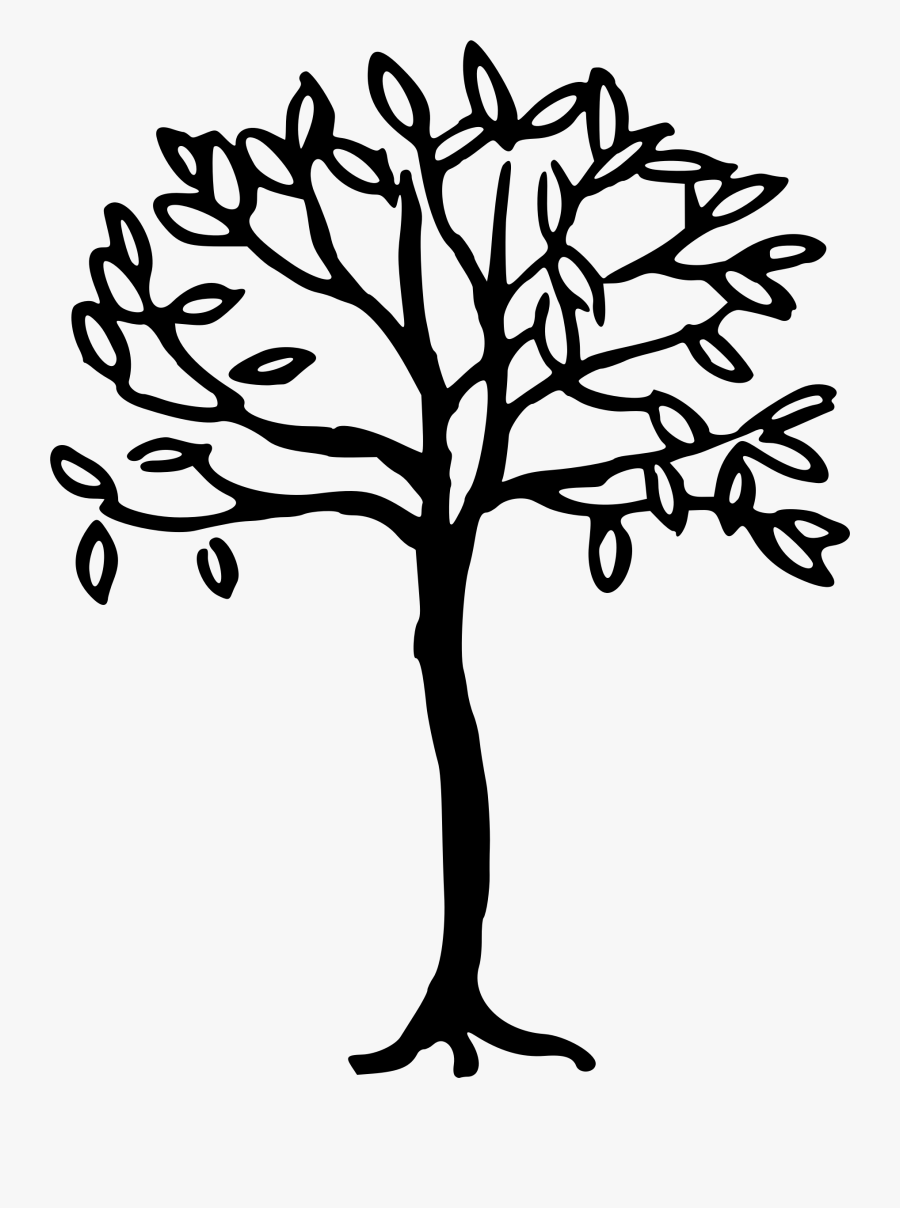 Simple Line Drawing Tree At Getdrawings - Simple Tree Line Drawing, Transparent Clipart
