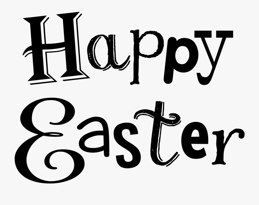 Religious Easter Clip Art Black And White Easter Clipart, Transparent Clipart