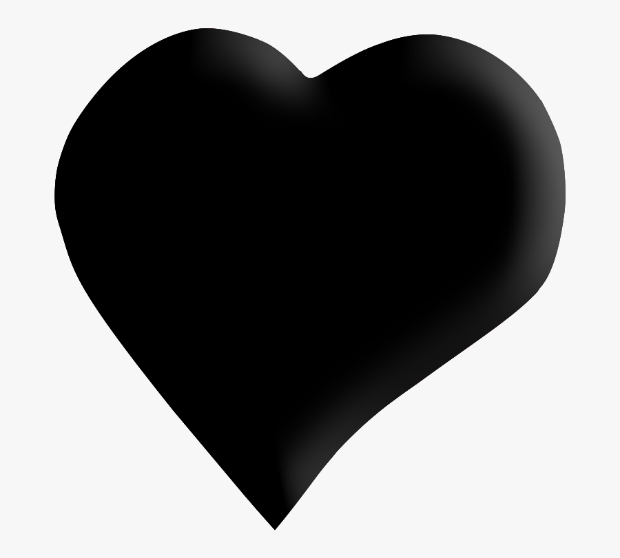 Black Heart Png Clipart - Black Transparent Heart Png, Transparent Clipart