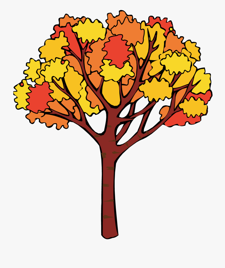 Clip Art Fall Tree, Transparent Clipart