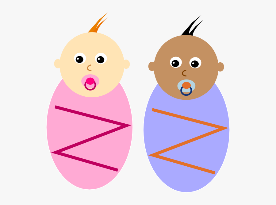 Clip Art Newborn Babies At Clker - Happy Mothers Day Twins, Transparent Clipart