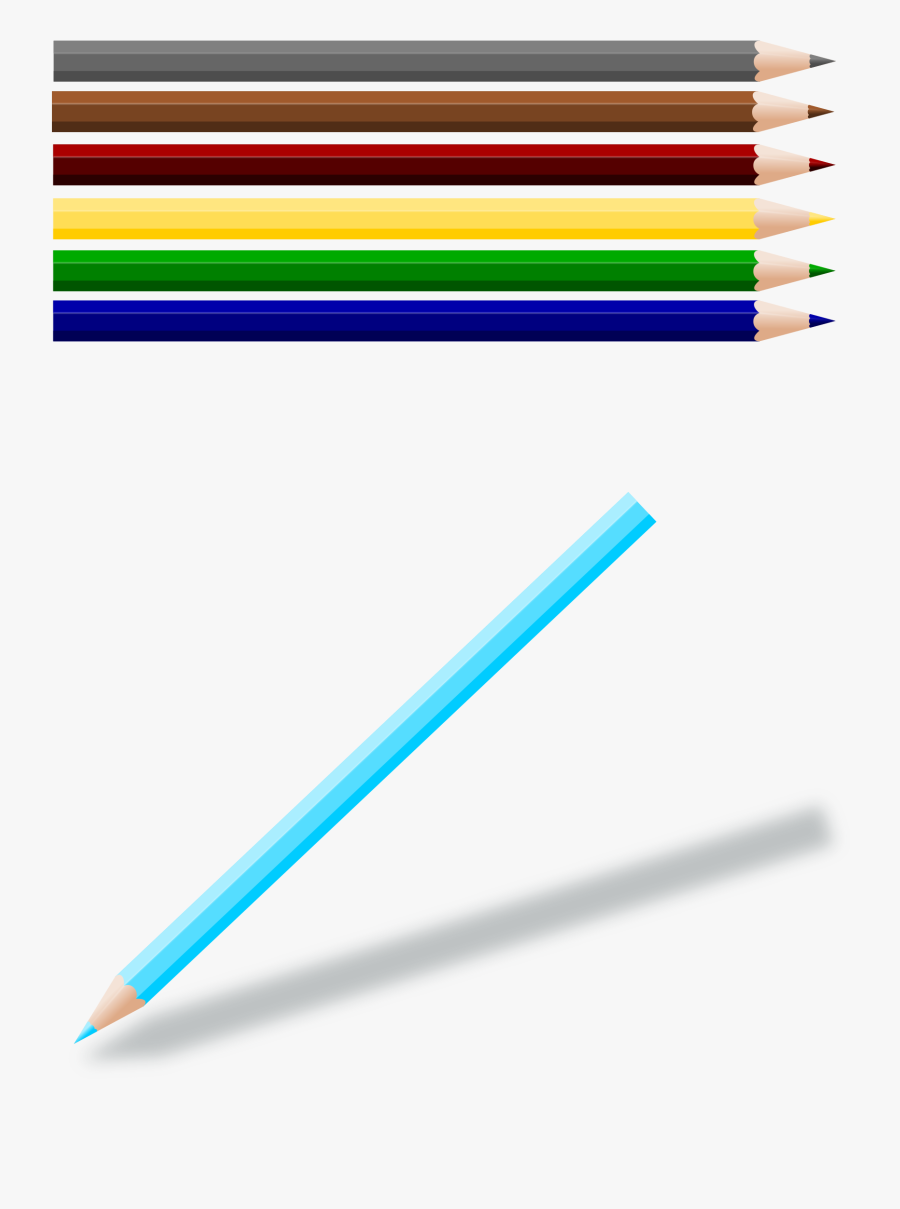 Transparent Pencil Clipart - Color Pencil Clip Art, Transparent Clipart