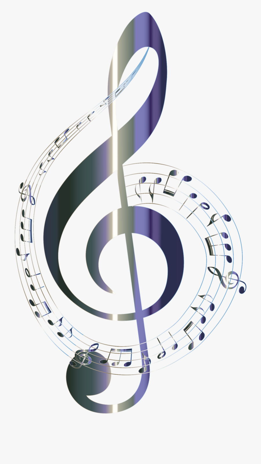 Lacquered Musical Notes Typography - Transparent Background Music Notes, Transparent Clipart