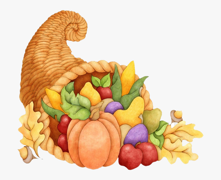 Transparent Thanksgiving Clipart - Transparent Background Cornucopia Clipart, Transparent Clipart