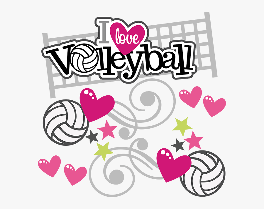 Love Volleyball Clipart - Love Voleibol, Transparent Clipart