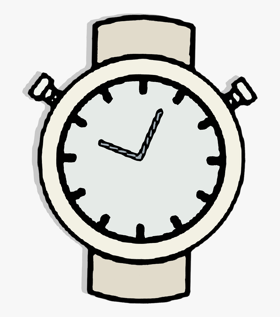 Watch, Clock, Clipart, Vector, Sticker, Gray - Watch Clipart, Transparent Clipart