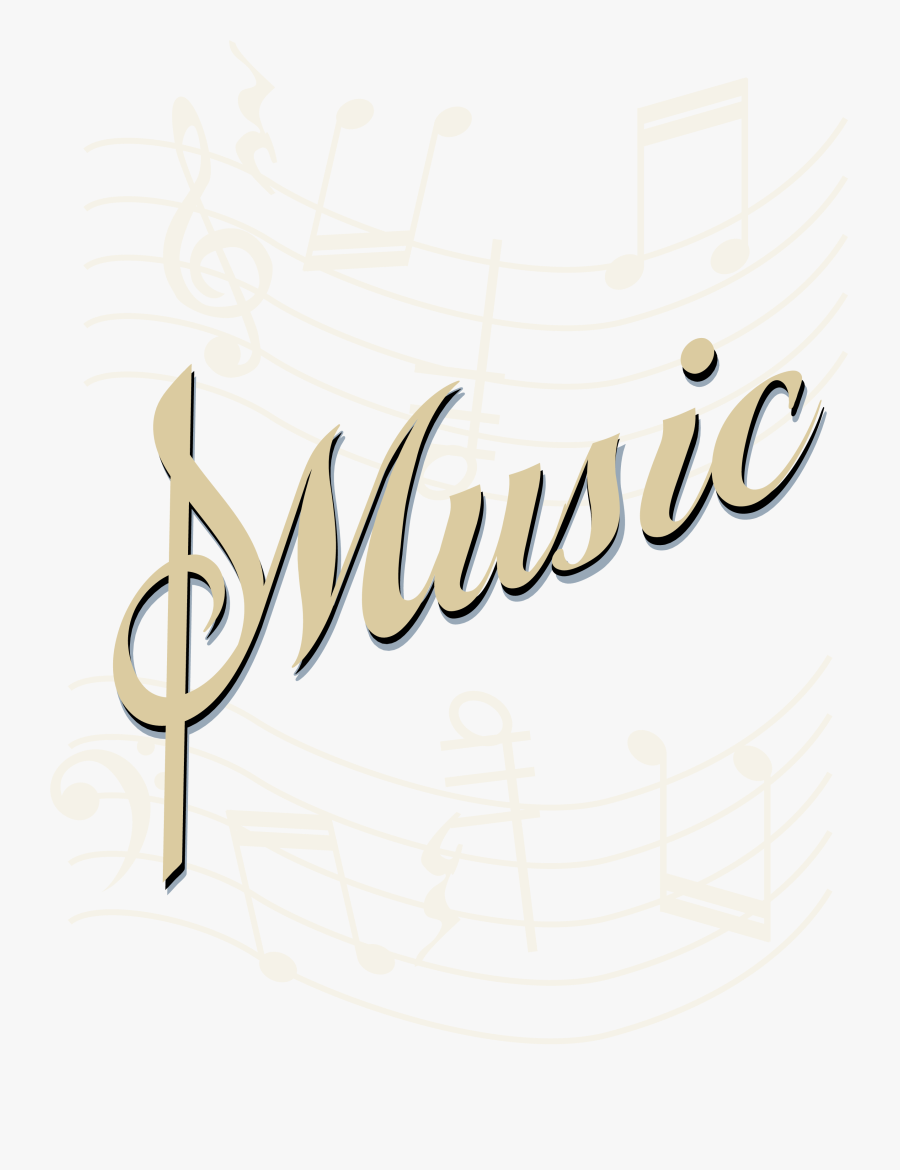 Music Clip Art - Music Word No Background, Transparent Clipart