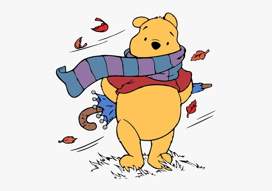 Fall Clipart Windy Pencil And In Color Winnie The Pooh - Windy Winnie The Pooh, Transparent Clipart