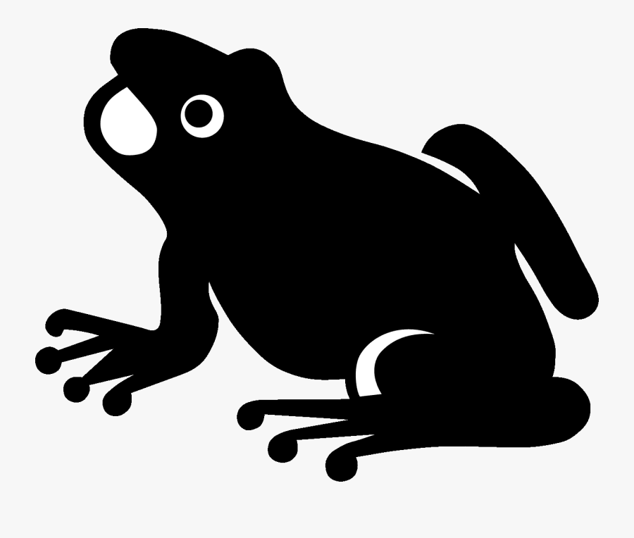 Frog Silhouette - Frog Vector, Transparent Clipart