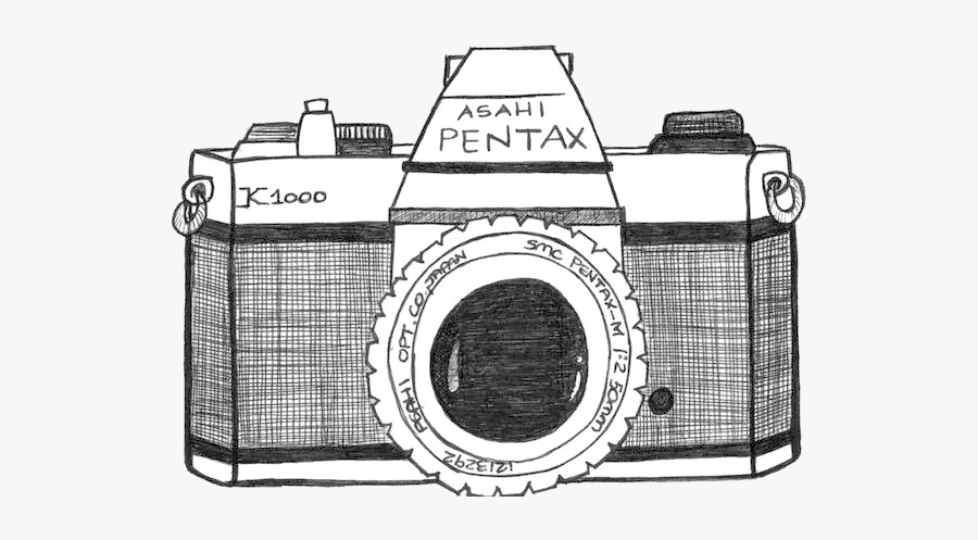 Camera Clipart Old Time X Transparent Png - Vintage Camera Clip Art Black And White, Transparent Clipart