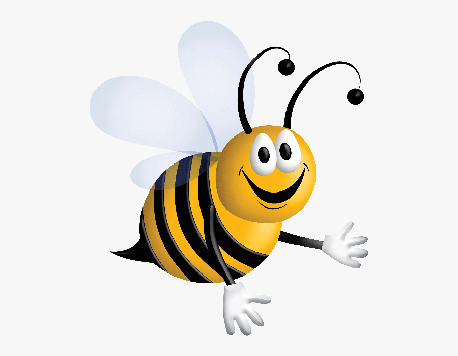 Cartoon Honey Bee Clip Art - Honey Bee Clipart Gif, Transparent Clipart