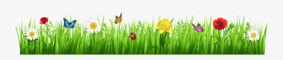 Grass Clipart Clipart Cliparts For You - Transparent Background Spring Flower Clipart, Transparent Clipart