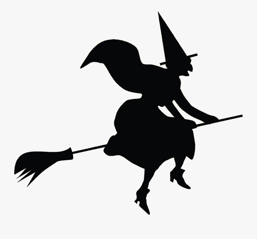 Halloween Clip Art Witch On Broomstick - Witch Halloween Clip Art, Transparent Clipart