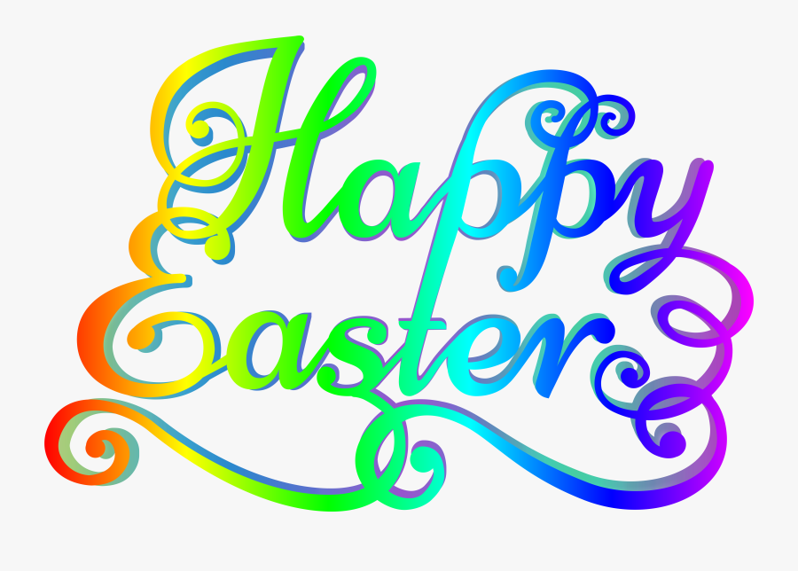 Happy Easter Clip Art Merry Christmas And Happy New - Happy Easter Transparent Background, Transparent Clipart