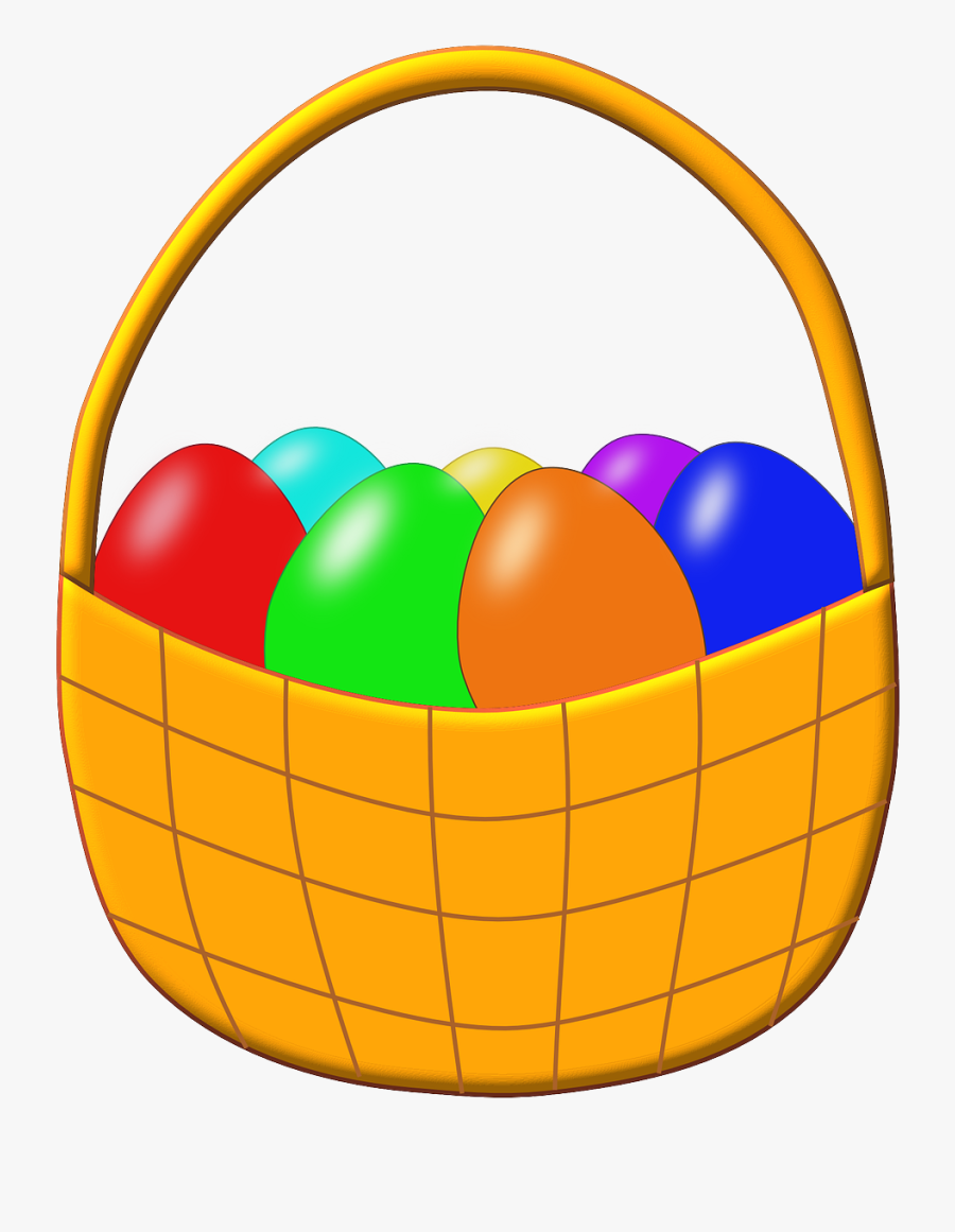 Easter Clip Art - Easter Egg Basket Png, Transparent Clipart