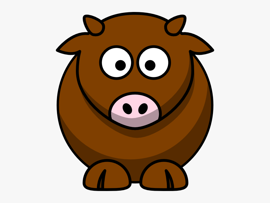 Cow Clipart Clker - Cartoon Gnu, Transparent Clipart