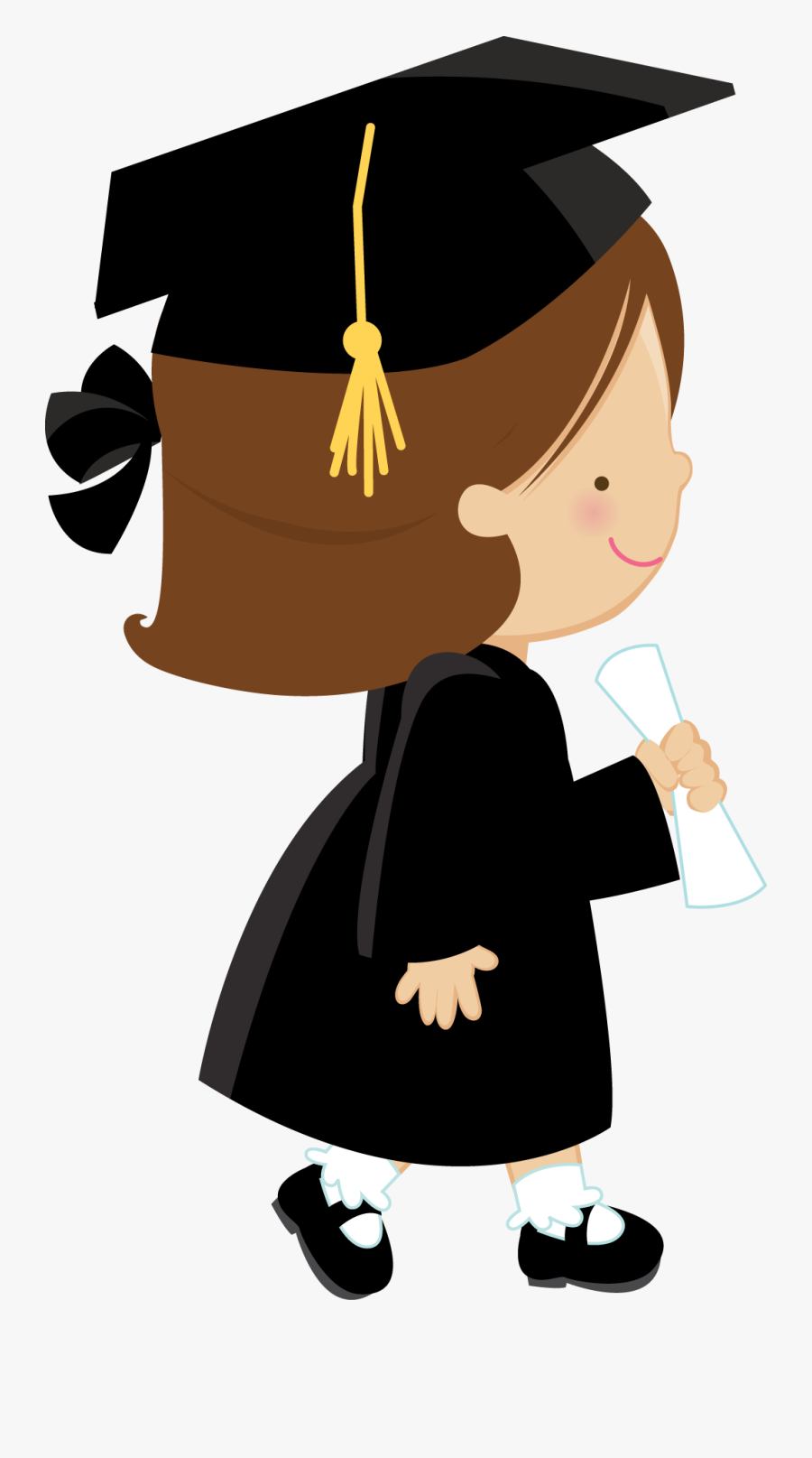 Transparent Cap And Gown Clipart - xfraiwp
