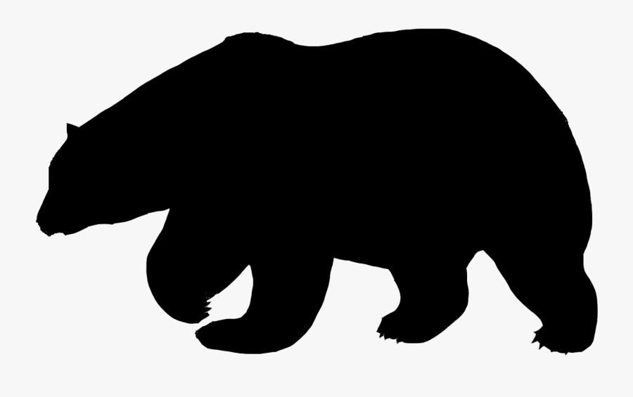 Transparent Polar Bear Clip Art - Free Polar Bear Silhouette, Transparent Clipart