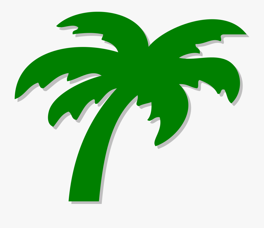 Palm Tree Clip Art - Palm Tree Png Green, Transparent Clipart