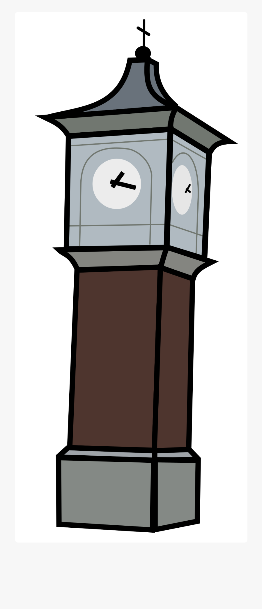 Clipart - Town Clock Clipart Png, Transparent Clipart