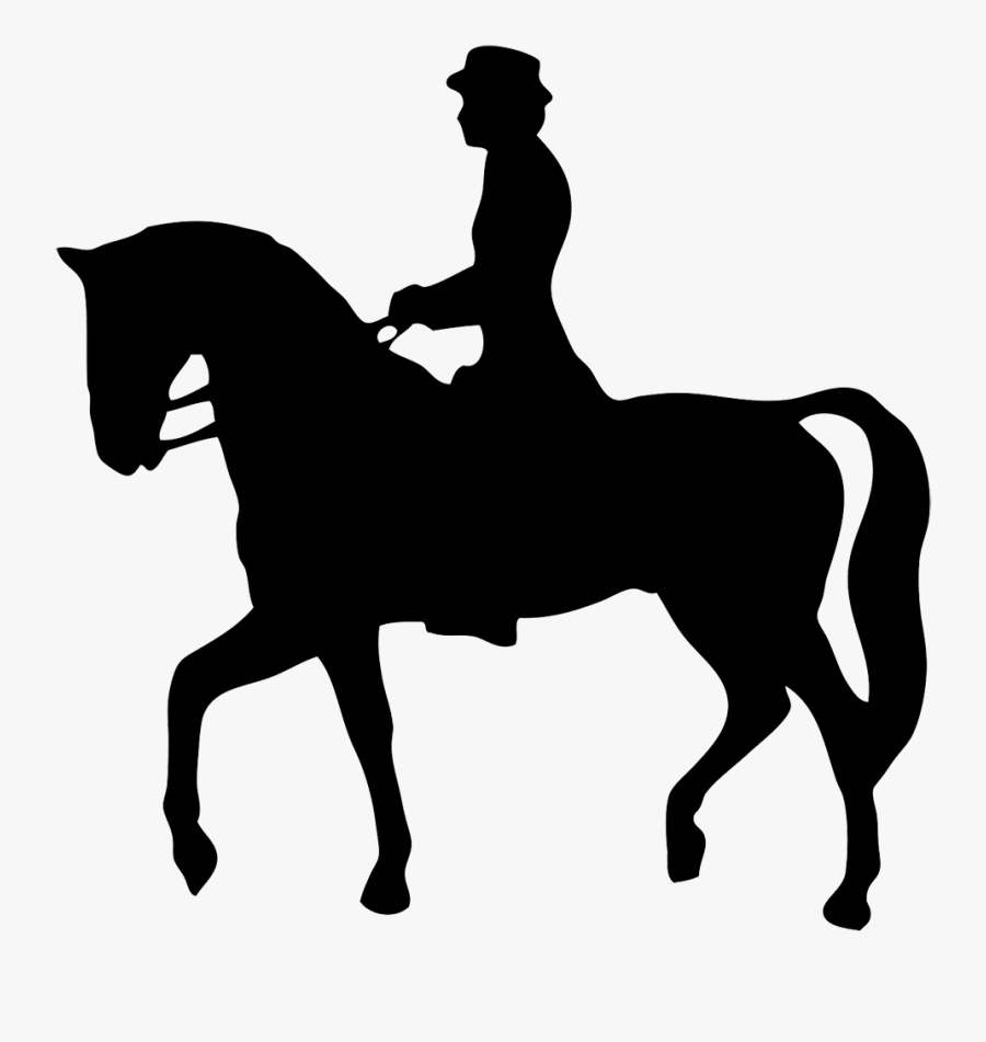 Rider Silhouette Kentucky Derby - Horse Riding Clipart Black And White, Transparent Clipart