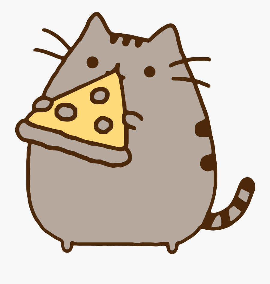 Clipart Cat Image - Pusheen Eating Pizza , Free Transparent Clipart ...