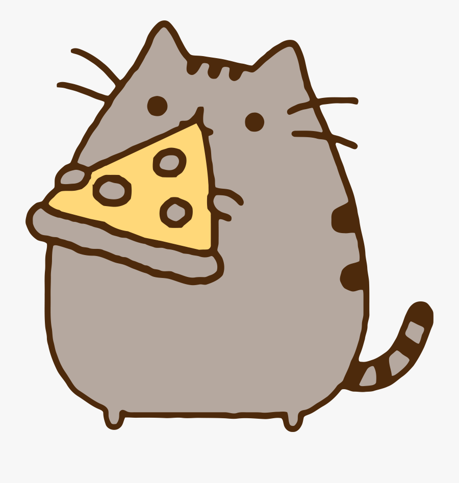 pusheen cat eating sushi