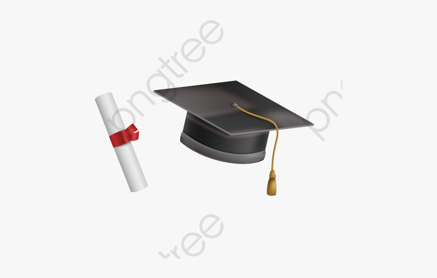 Bachelor Graduation Cap And Manual - Bachelor's Degree, Transparent Clipart