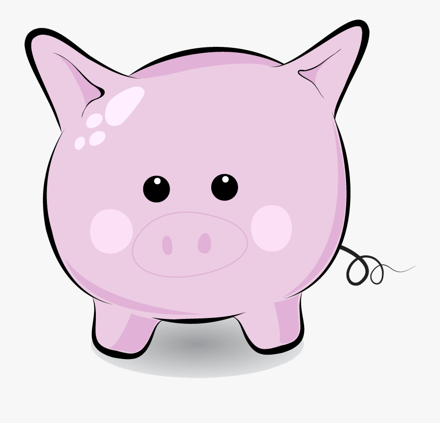 Cute Pig Face Clip Art Free Clipart Images - Cute Cartoon Flying Pig, Transparent Clipart