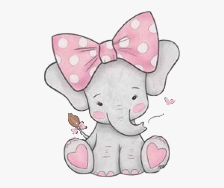 Free Free 302 Baby Elephant With Bow Svg SVG PNG EPS DXF File