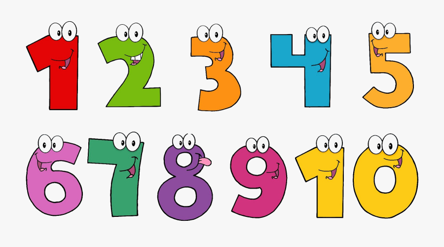 Math Clipart Counting - Numbers Clipart Transparent Background, Transparent Clipart