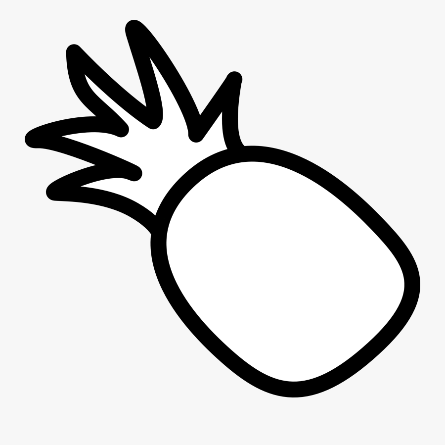 Cartoon Pineapple Png - Pineapple Outline Clipart, Transparent Clipart