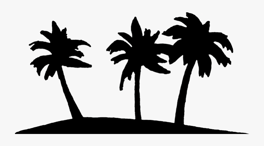 Palm Tree Art Tropical Palm Trees Clip 5 Clipart - Palm Tree Clipart Black And White Transparent, Transparent Clipart