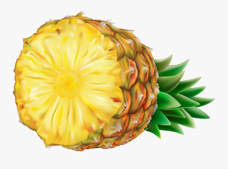 Clip Art Pineapple Juice Transparency Portable Network - Transparent Pineapple Clip Art, Transparent Clipart