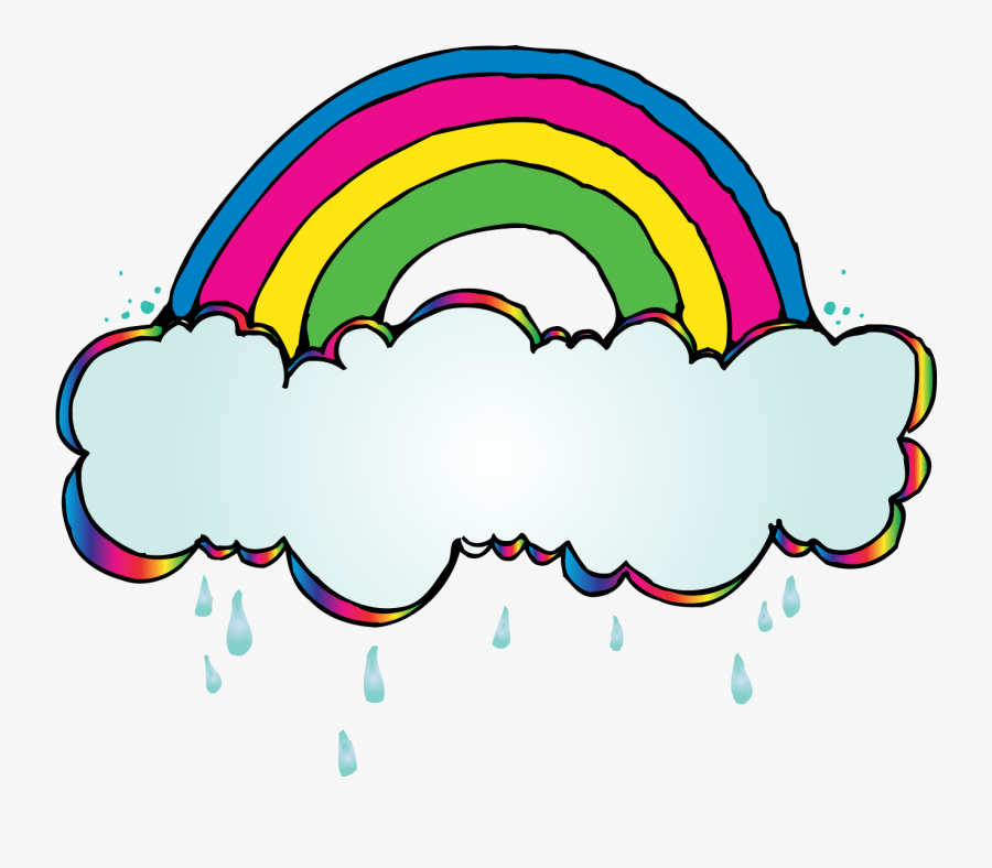 Rainbow Clipart Doodle - Rainbow March Clipart, Transparent Clipart