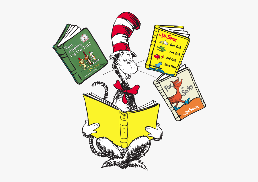 Read Across America 2018 - Dr Seuss Book Clipart, Transparent Clipart