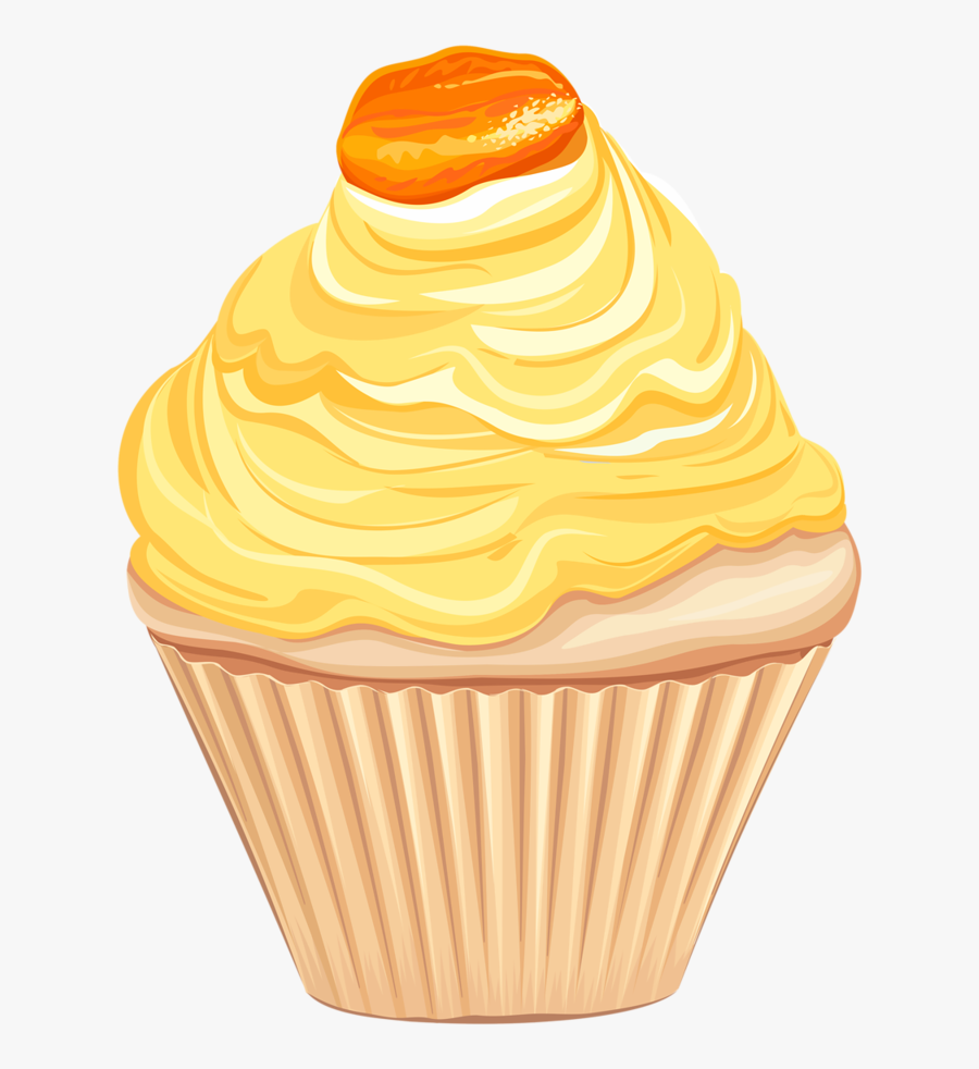 Yellow Cupcake Clipart , Png Download - Yellow Cupcake Transparent