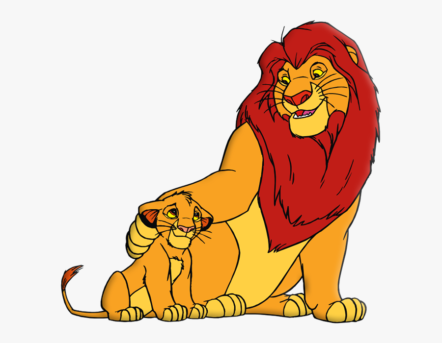 Cartoon Lion Clipart - Lion And Cub Clipart, Transparent Clipart