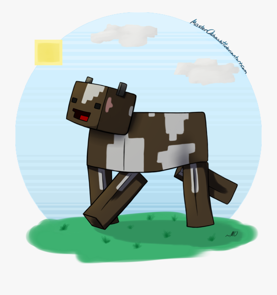 Cow Clipart Derpy - Minecraft Cow Clipart, Transparent Clipart